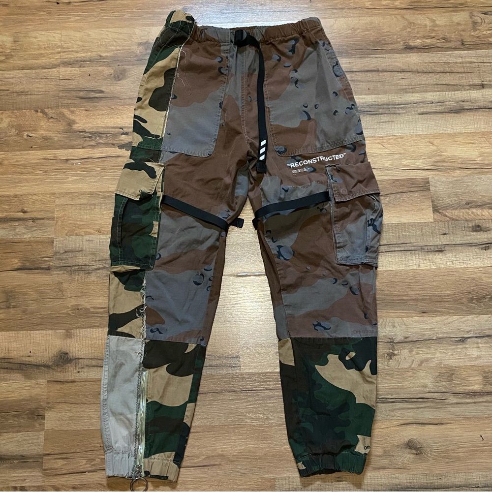 Off-White Camouflage Cargo Jogger Pants